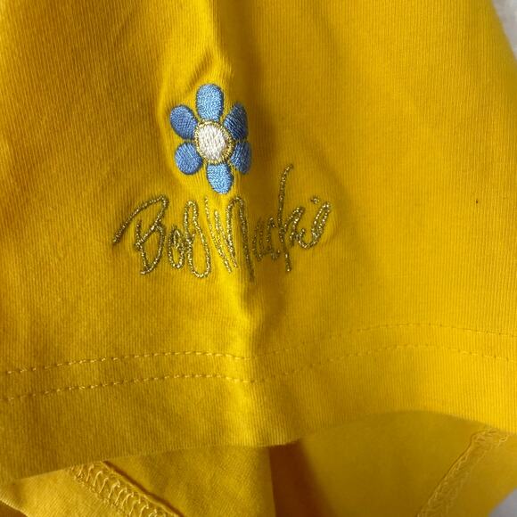 Bob Mackie Rich Yellow Floral embroidered sleeve size 3X - Picture 4 of 9